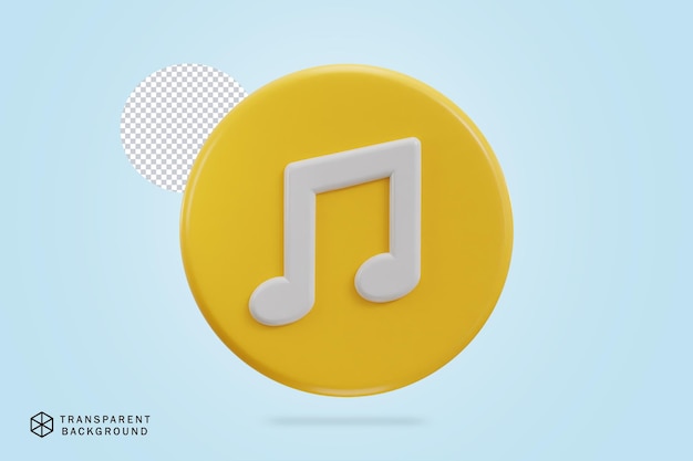 Iconos de música en 3D