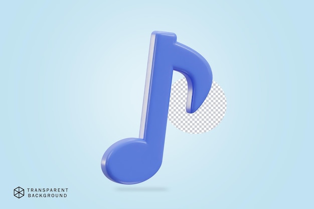 Iconos de música en 3D