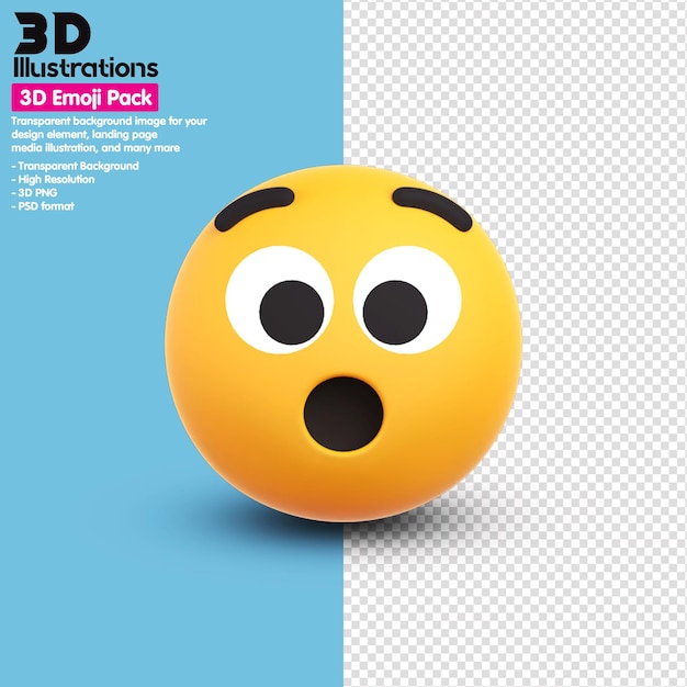 Iconos del paquete de emoji 3D alrededor de la representación 3D