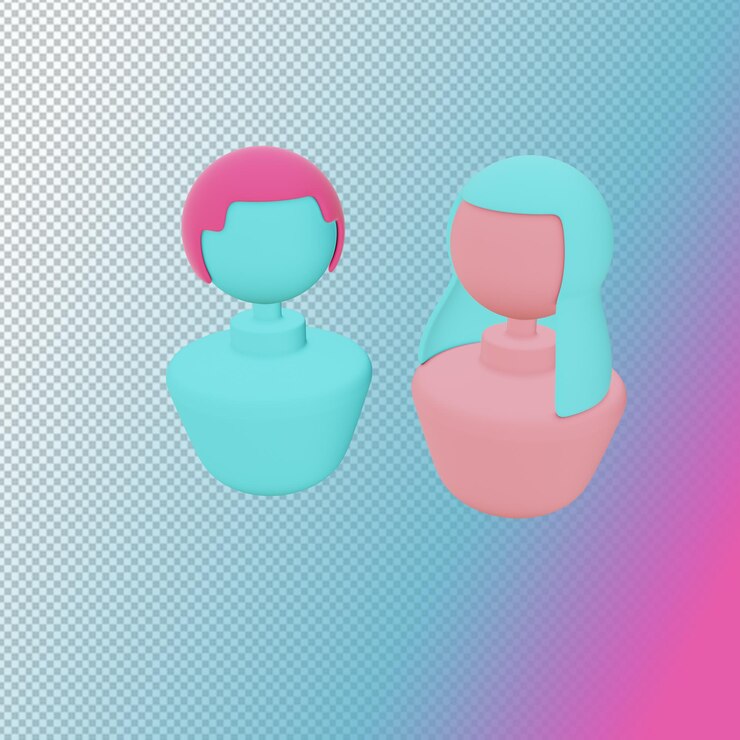 PSD iconos de perfil para redes sociales