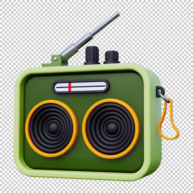 PSD iconos de radio en 3d