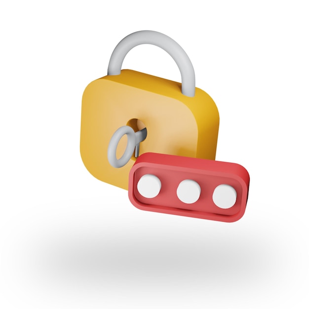 Iconos de seguridad 3D