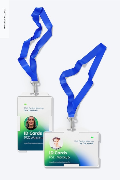 ID-Karten mit Lanyard-Modell