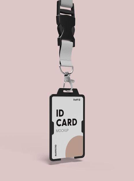 ID-Karten-Mockup mit Lanyard