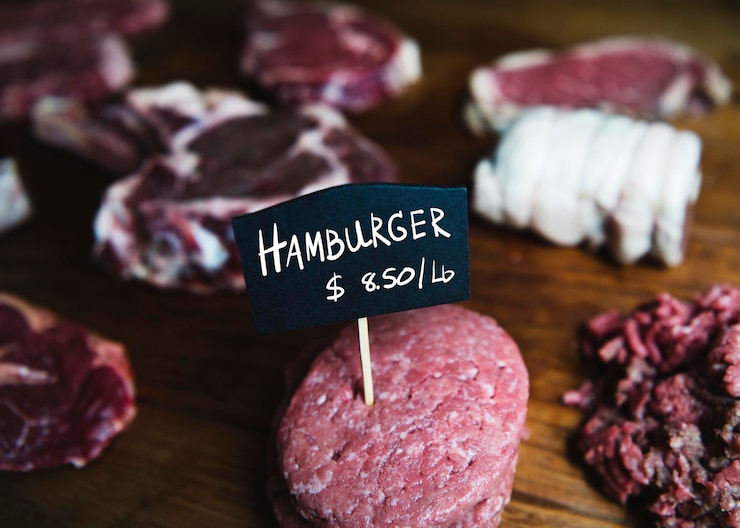 PSD idea de la receta de la fotografía de la comida de las empanadas de carne de vaca