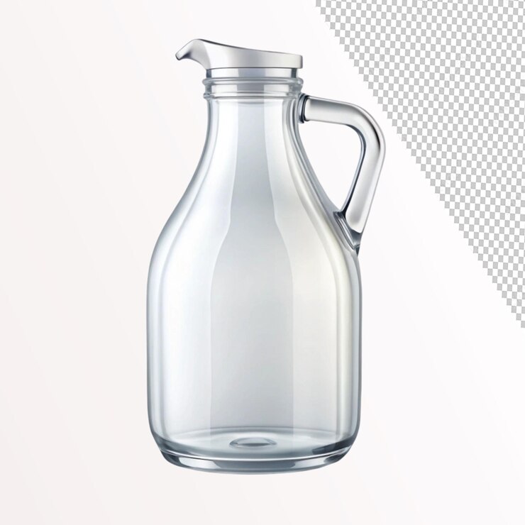 PSD ideas de diseño de envases de botellas de jarro sobre un fondo transparente