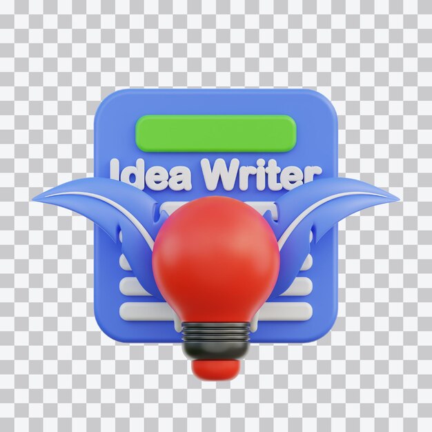 Ideas de ilustración en 3D para el escritor