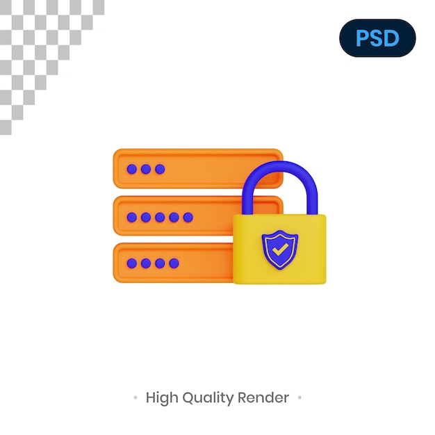 PSD identity 3d render ilustração premium psd