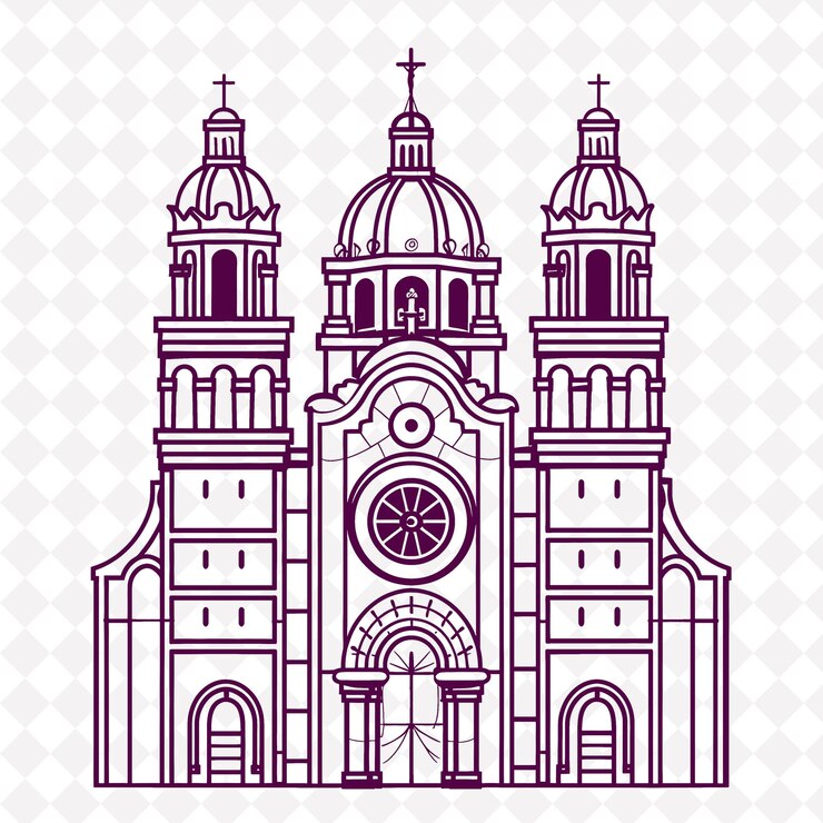 PSD una iglesia con una cruz en la cima