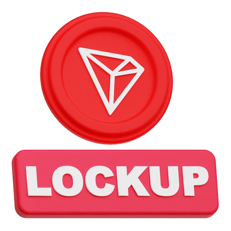 PSD ikon 3d koin kripto tron yang diisolasi dengan latar belakang putih