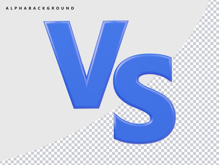 Ikon Vs render 3D ilustrasi