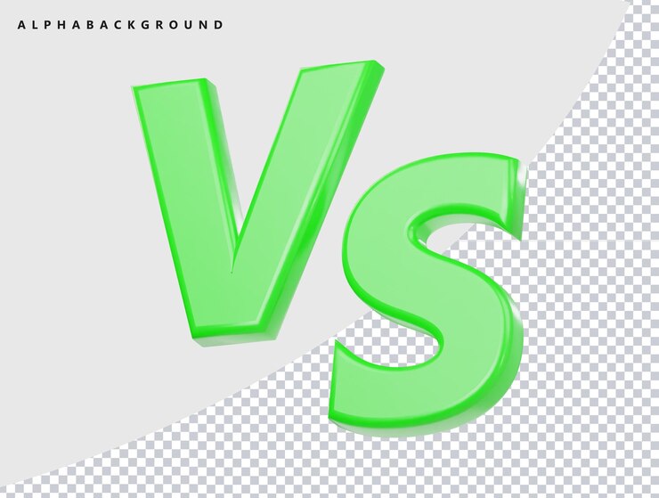 Ikon Vs render 3D ilustrasi
