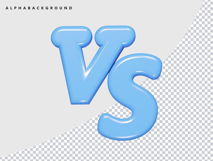 Ikon Vs render 3D ilustrasi