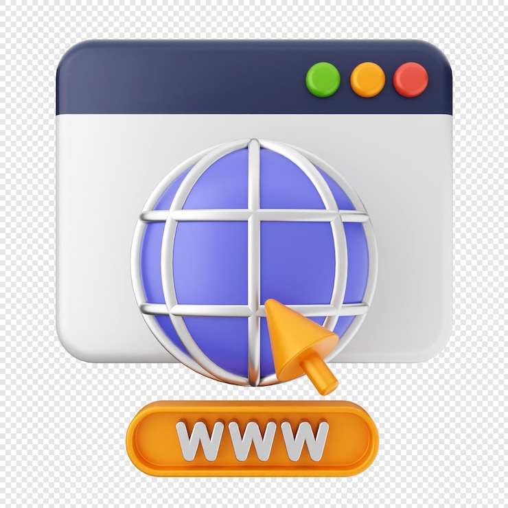 PSD ikona 3d webu