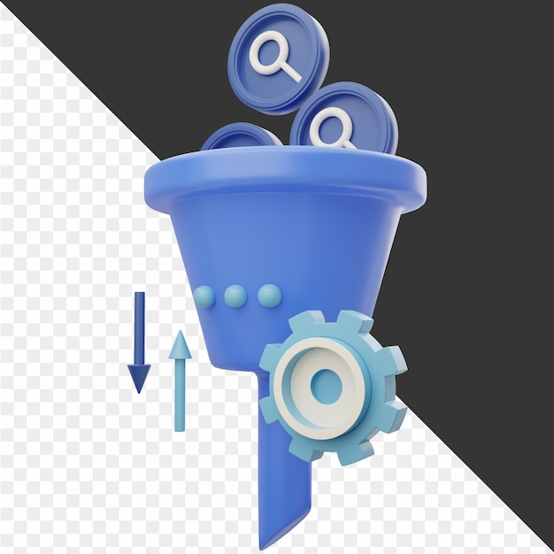 Ikonen für 3D-Digitalmarketing