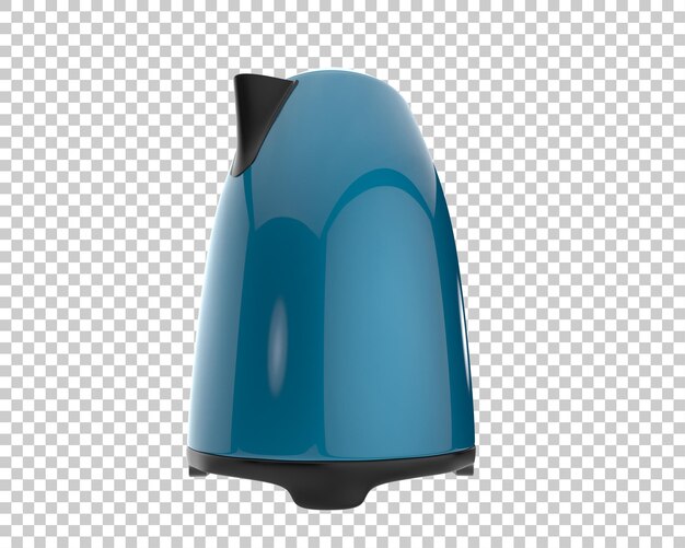Il bollitore isolato sullo sfondo illustrato in rendering 3D