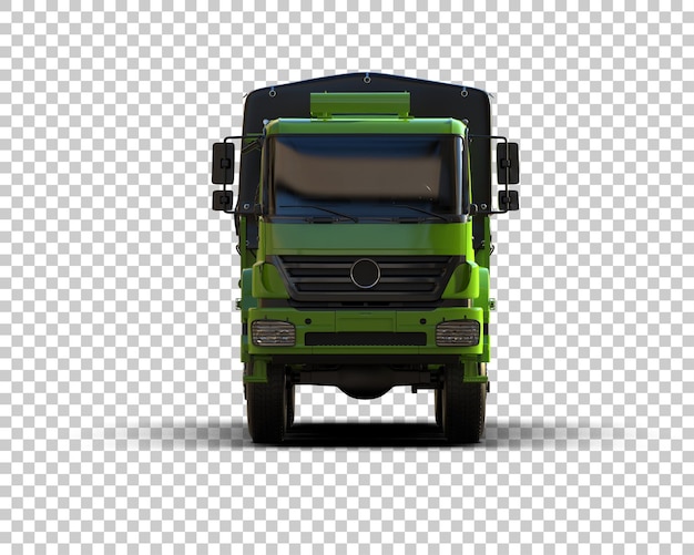 Il camion merci è isolato sullo sfondo dell'illustrazione 3D