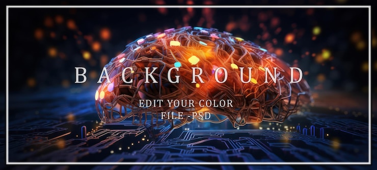 PSD il cervello digitale in una rete di connessioni