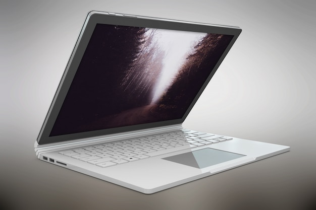 Il computer portatile si imitava