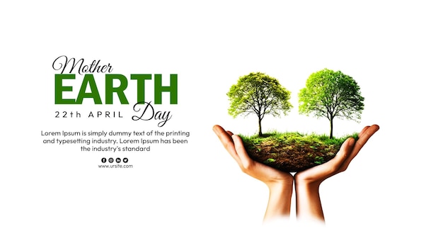 Il concetto di Giornata della Terra sostenibile con gli alberi