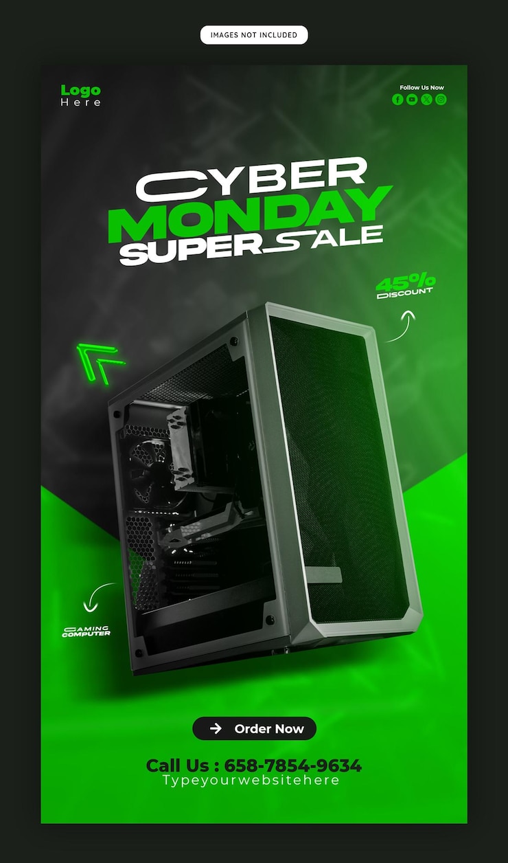 PSD il cyber monday super sale è un modello di banner di storie per instagram e facebook