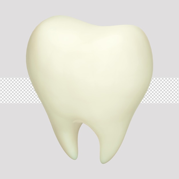 Il dente dell'icona 3D