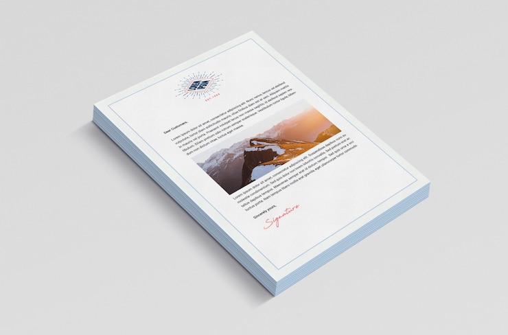 PSD il documento di affari si immerge