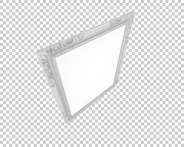 Il fotogramma isolato su uno sfondo trasparente illustrazione di rendering 3D