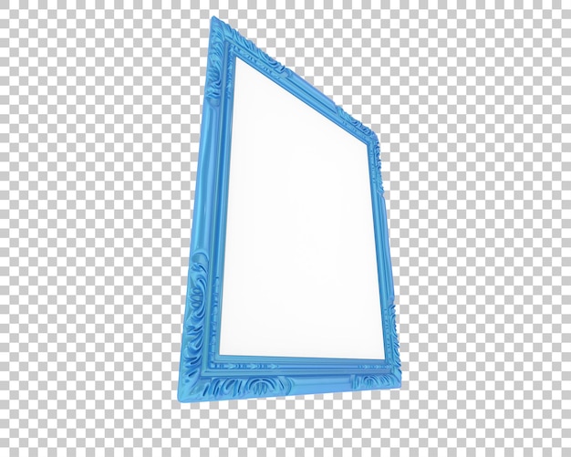 Il fotogramma isolato su uno sfondo trasparente illustrazione di rendering 3D