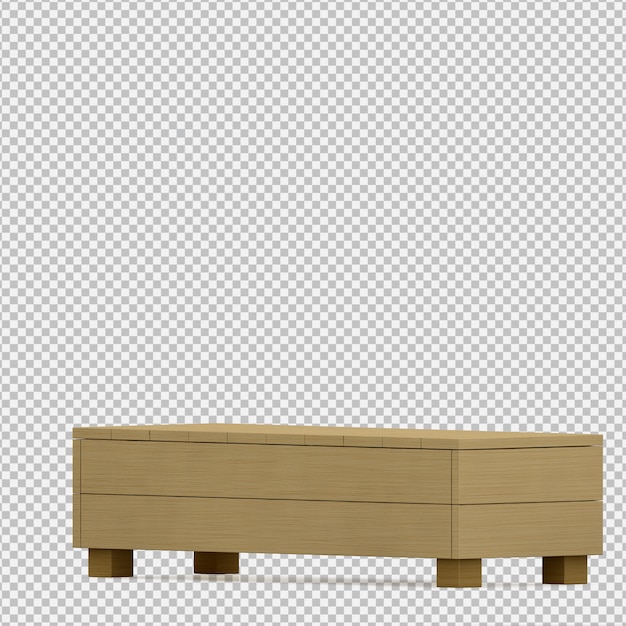 Il gabinetto isometrico 3D rende