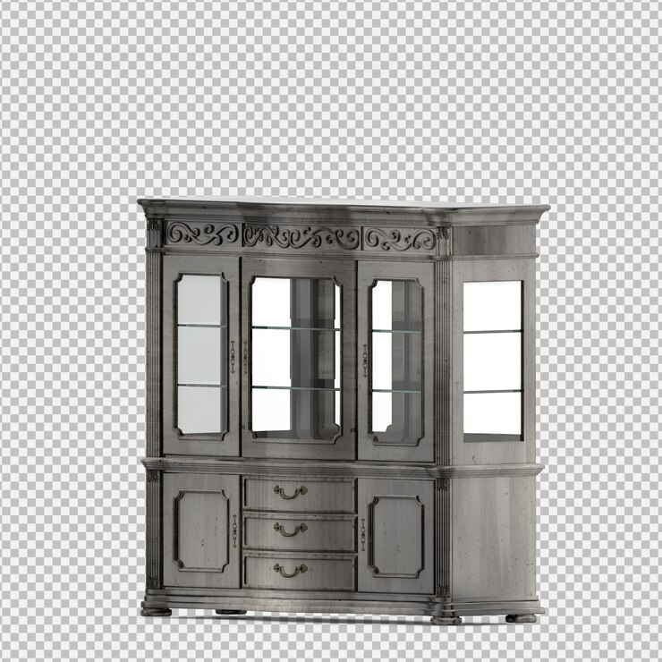 PSD il gabinetto isometrico 3d rende
