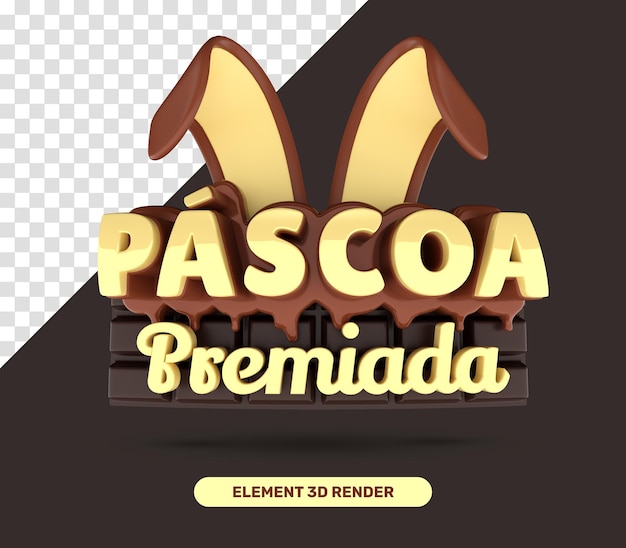 Il logo della playa brisapa è su una tavoletta di cioccolato.