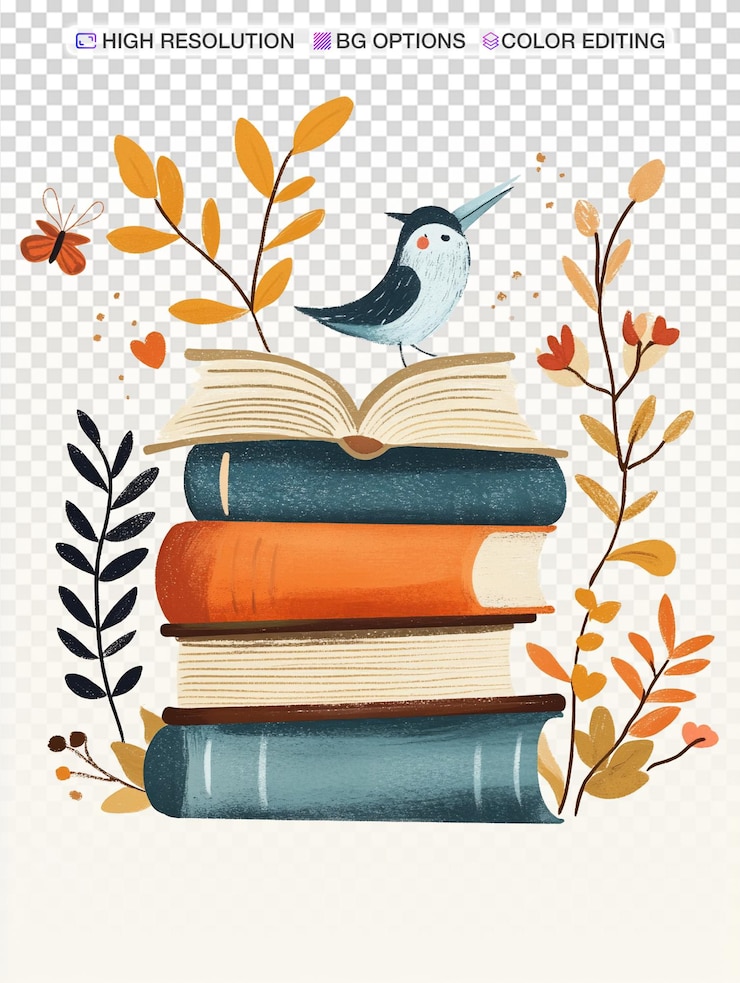 PSD il logo di whimsical storytime per i racconti per bambini