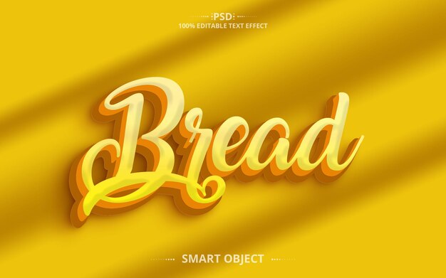 Il miglior design creativo per effetti di testo del pane