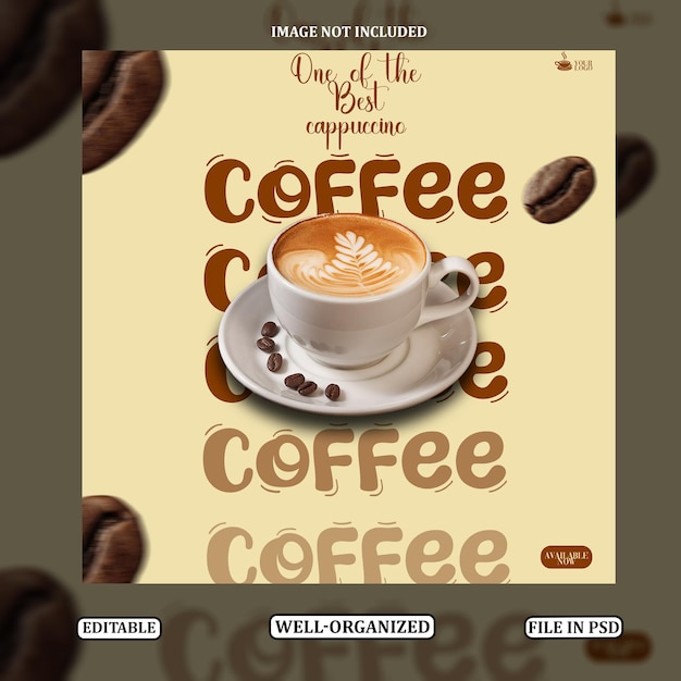 Il miglior poster del caffè al cappuccino