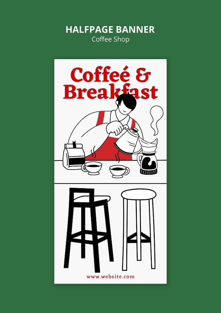 PSD il modello della caffetteria deliziosa