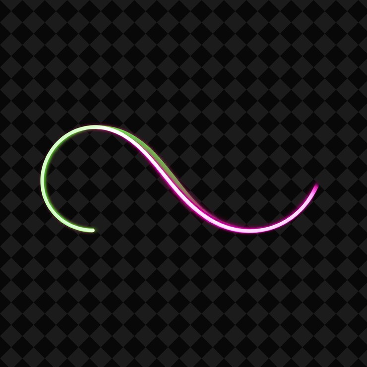 PSD il nastro al neon scorre senza intoppi mescolando il verde al neon e il rosa caldo il nastro ispirato all'y2k di light twist