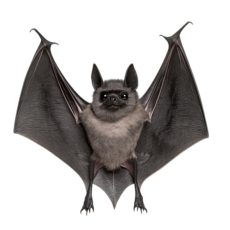 PSD il pipistrello di halloween è isolato.