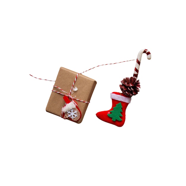 Il regalo di Natale isolato.