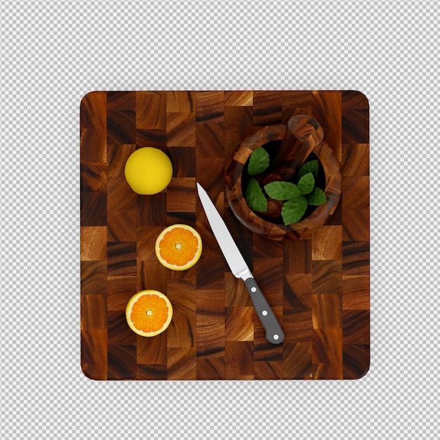 il rendering 3d di limone