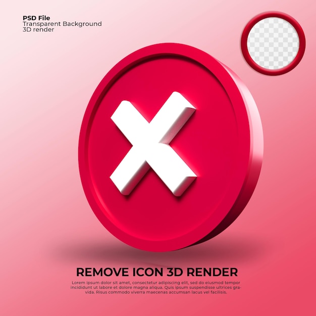 Il rendering 3D rimuove il colore rosso dell'icona