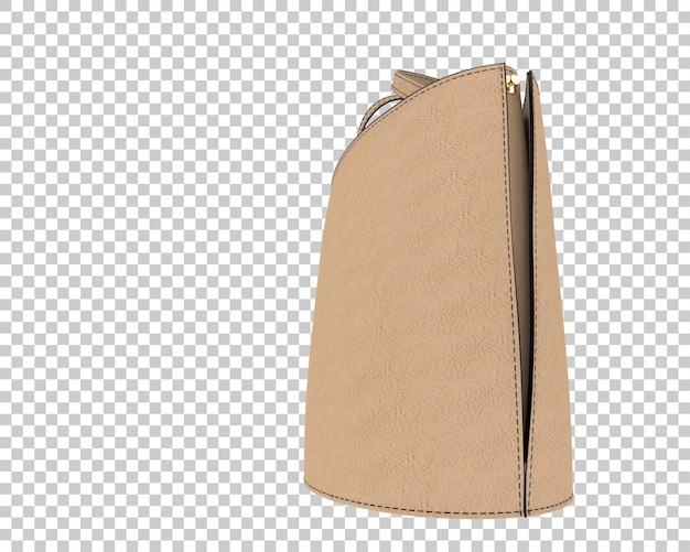 Il sacchetto della signora isolato sullo sfondo illustrazione di rendering 3D