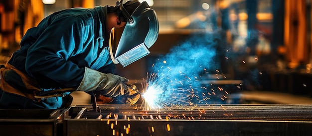Il saldatore al lavoro