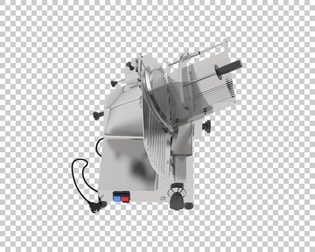 Il tagliatore di carne isolato su uno sfondo trasparente illustrazione di rendering 3D