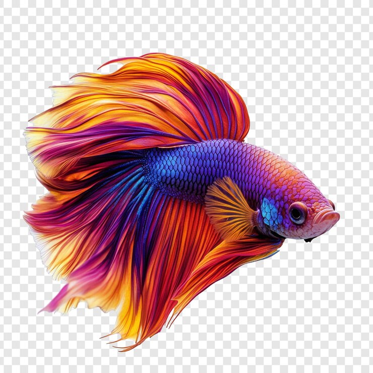 PSD il vivace pesce da combattimento siamese, un colorato gioiello sottomarino