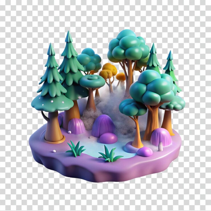 PSD l'île de la forêt enchantée