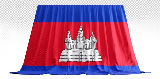 Illuminez L’unité Du Patrimoine Avec Les Drapeaux 3d Du Cambodge élevez La Culture Des Conférences