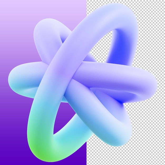illustration 3D abstraite florale