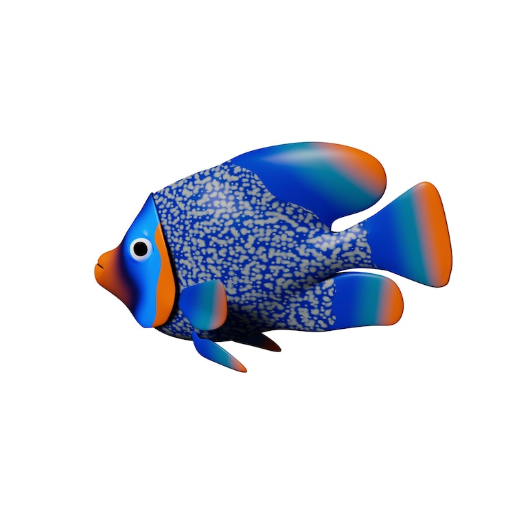 PSD illustration 3d des animaux et de l'océan