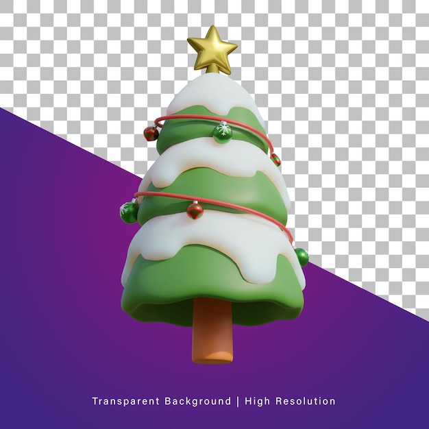 Illustration 3d De L'arbre De Noël